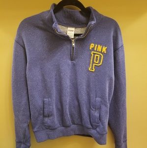 Victoria Secret Pink 1/4 zip sweatshirt size Small